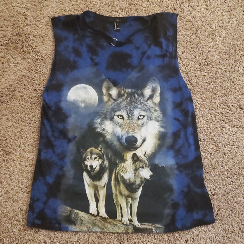 Forever 21 Wolf shirt